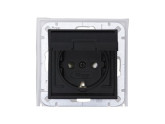 Kopp HK07 antraciet IP44 inbouw stopcontact wcd RA deksel foto