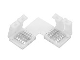 RGB-CCT Quick hoekstuk strip 6pin 12mm foto