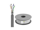 UTP CAT5E 4x2 AWG24 100m grijs massief foto