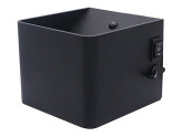 LED Wandlamp 6W oplaadbaar zwart 2700K IP44 + sensor foto