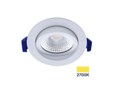 LED inbouwspot 5W 2700K 85mm 60gr rond verstelbaar wit foto