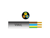 Kabel H05VV-F VMVL rond 3x2,5qmm zwart 100 Meter foto
