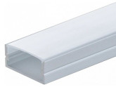 LED profiel opbouw 23.5x10mm 2m mat wit foto