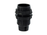 Lamphouder E14 zwart met 2x ring foto