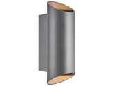 Wandlamp Nico rond 2x GU10 antraciet IP54 foto