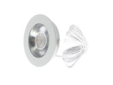 LED meubelspot 3W 2700K 62mm rond wit foto