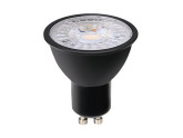 LED spot GU10 230V 7-75W 60gr zwart 3000K dimbaar foto