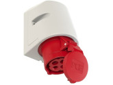 CEE 4P/16A/400V opbouw wcd rood foto