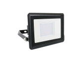 V-TAC LED Bouwlamp 30W 6500K zwart + kabelinvoer foto