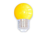 LED kogellamp E27 geel 1W foto