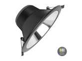LED downlighter zwart reflector 20W Tri-White dimbaar foto