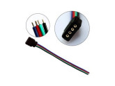 RGB Connector female 4 aderig 15cm draad foto