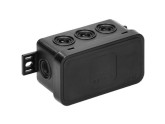 Kabeldoos IP54 zwart smal 80x45x41mm foto