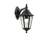 Wandlamp Cardiff Down E27 zwart IP44 foto