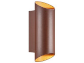 Wandlamp Nico rond 2x GU10 roest IP54 foto
