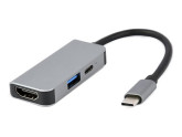 USB-C 3-in-1 multi adapter USB-C dock 3-voudig foto