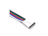 RGBW Connector female 5 pin 12mm met 15cm draad foto