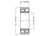Timken Tonlager Zelfinstellend 21306 EJ W33 (30x72x19mm) foto