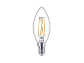 Philips LED kaars E14 4,3-40W 2700K filament helder foto