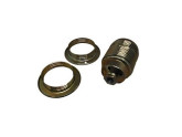 Lamphouder E27 messing met 2x ring foto