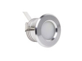 LED mini inbouwspot 1,5W 2700K 37mm 60gr rond vast geschuurd staal foto