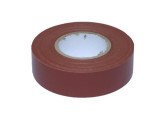 Isolatietape PVC 19mm rol 20m bruin foto