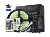 LED strip flex SET 5m 5050 12V IP65 RGBW WiFi compleet foto