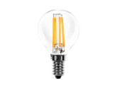 LED kogel E14 1-10W 2200K filament helder foto