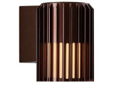 Wandlamp Aludra rond E27 bruin IP54 foto