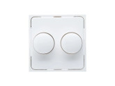 Kopp HK07 PURE mat wit afdekplaat + knop DUO dimmer foto