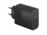 USB + USB-C snellader 45W zwart foto
