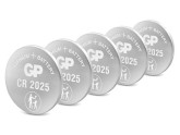 GP CR2025 lithium knoopcel batterij 3V blister(5) foto