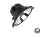LED downlighter zwart reflector 12W Tri-White dimbaar foto