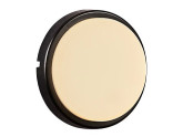 LED Wandlamp Cuba rond zwart 6,3W 3000K IP54 foto