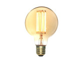 LED Globe G125 E27 6-40W filament gold dimbaar foto