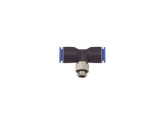 PERSLUCHT T-STUK 2X (12X10)MM X 1/4" UITW KUNSTSTOF KLEM foto