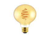 Nordlux LED Globe G125 E27 4,9-35W 2200K filament spiraal gold dimbaar foto