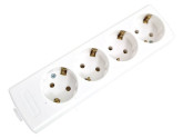 Tafelcontactdoos RA 4V langwerpig wit foto