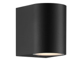 Wandlamp Dion rond 1x GU10 zwart IP54 foto
