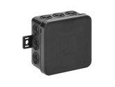 Kabeldoos IP54 zwart vierkant 100x100x41mm foto