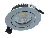 LED inbouwspot 5W 2700K 82mm 36gr rond verstelbaar chroom foto