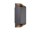 Wandlamp Nico vierkant 2x GU10 zwart IP54 foto