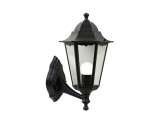 Wandlamp Cardiff Up E27 zwart IP44 foto