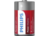 Philips Power Alkaline batterij D blister(2) foto