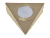 Driehoekspot opbouw geschuurd staal 4W LED foto