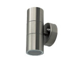 Wandlamp RVS 2xGU10 16,3cm hoog IP44 foto