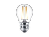 Philips LED kogel E27 4,3-40W 2700K filament helder foto