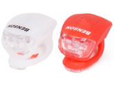LED fietslampset 2 delig rood/wit foto