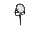 RGB-CCT LED tuinspot IP65 9W rond zwart foto