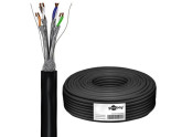 S/FTP CAT6a 100m zwart massief OUTDOOR CU foto